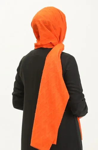 Châle à Motif de Diamants de la Série Jacquard M2667-18 Orange 2667-18