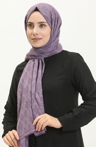 Jacquard Series Diamond Pattern Shawl M2667-21 Lilac 2667-21