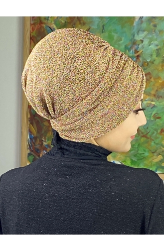 Sultan Model Gathered Outer Bonnet 8ARA181222-03 Gold Color 8ARA181222-03