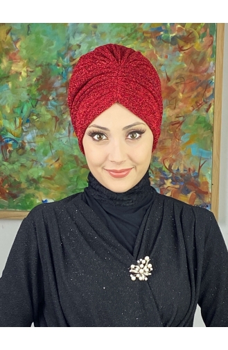 Sultan Model Büzgülü Dış Bone 8ARA181222-04 Kırmızı