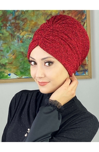 Sultan Model Büzgülü Dış Bone 8ARA181222-04 Kırmızı