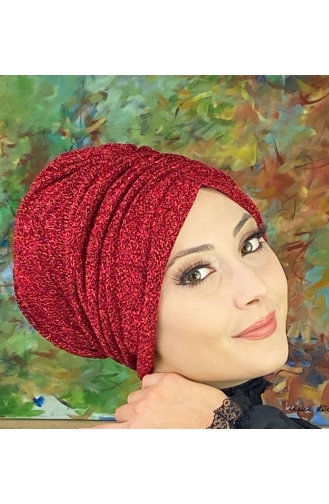 Sultan Model Büzgülü Dış Bone 8ARA181222-04 Kırmızı