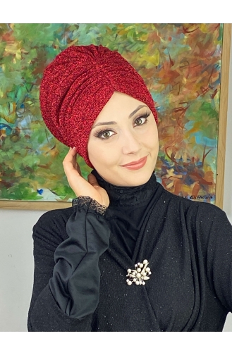 Sultan Model Büzgülü Dış Bone 8ARA181222-04 Kırmızı