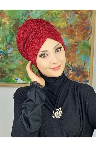 Sultan Model Büzgülü Dış Bone 8ARA181222-04 Kırmızı
