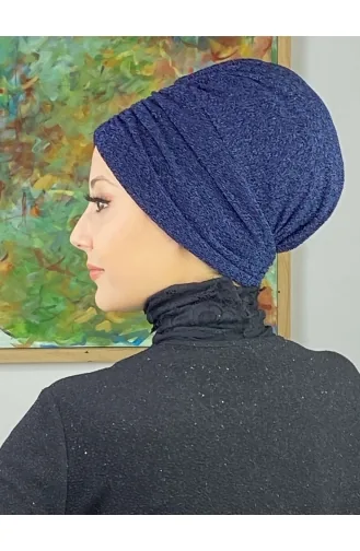 Sultan Model Gathered Outer Bonnet 8ARA181222-06 Navy Blue 8ARA181222-06