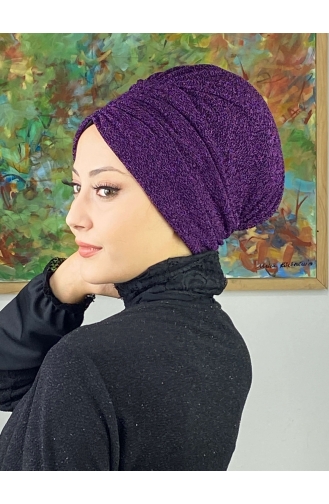 Sultan Model Gathered Outer Bonnet 8ARA181222-08 Purple 8ARA181222-08