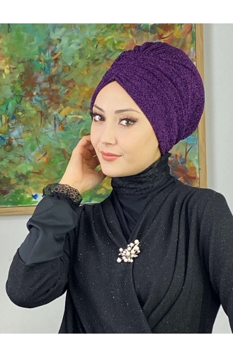 Bonnet Extérieur Réuni Modèle Sultan 8ARA181222-08 Violet 8ARA181222-08