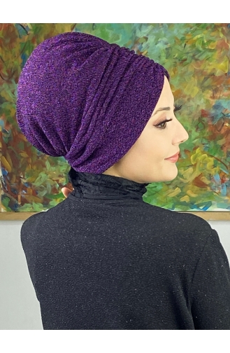 Bonnet Extérieur Réuni Modèle Sultan 8ARA181222-08 Violet 8ARA181222-08