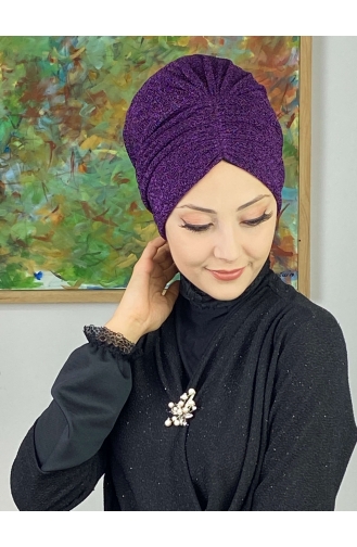 Sultan Model Gathered Outer Bonnet 8ARA181222-08 Purple 8ARA181222-08