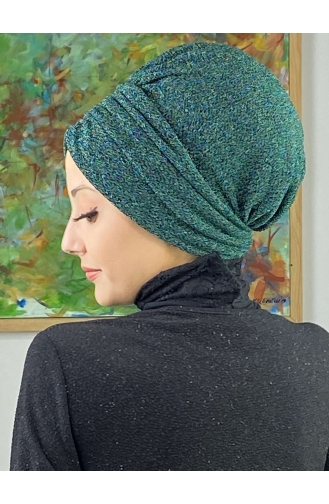 Sultan Model Gathered Outer Bonnet 8ARA181222-09 Emerald Green 8ARA181222-09