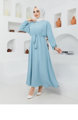 Turquoise Hijab Dress 05920MBELB02080.Turkuaz