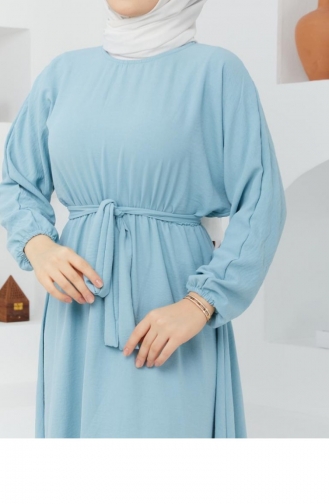 Turquoise Hijab Dress 05920MBELB02080.Turkuaz