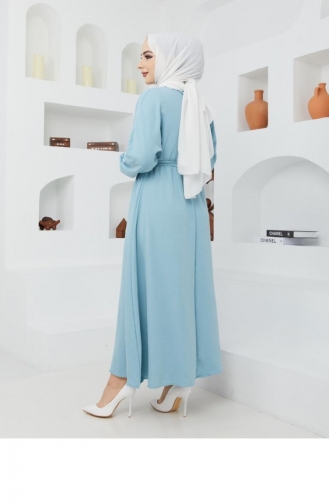 Turquoise Hijab Dress 05920MBELB02080.Turkuaz