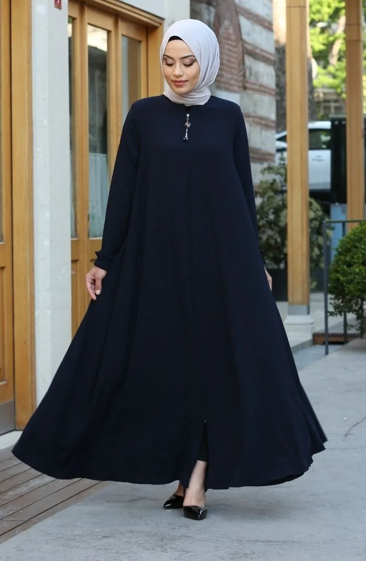 Abayas Bleu Marine 1000-02