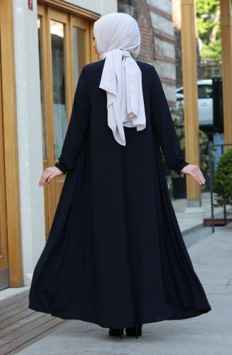Abayas Bleu Marine 1000-02