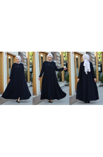Abayas Bleu Marine 1000-02