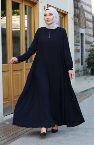 Abayas Bleu Marine 1000-02
