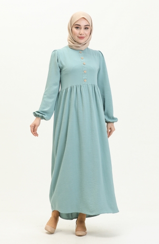 Babyblau Hijab Kleider 1518TGM.BBM