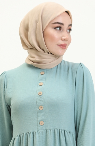 Baby Blue Hijab Dress 1518TGM.BBM