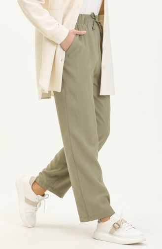 Wide Leg Pocket Pants 6140-01 Khaki 6140-01