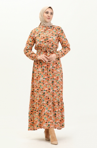 Orange Hijab Dress 0277SGS.TRC