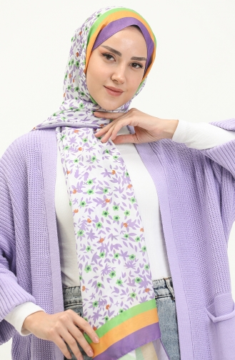 Pocketed Knit Long Cardigan 0549-11 Lilac 0549-11
