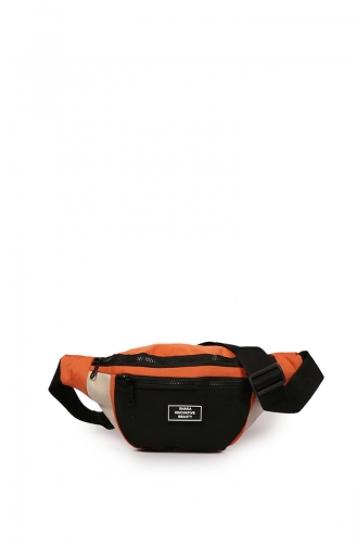 Stilgo Women`s Waist Bag PSL03Z-04 Black Orange 03Z-04