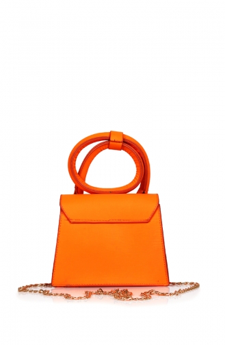 Stilgo Damen Schultertasche VP83Z-05 Oranges Lackleder 83Z-05