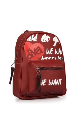 Claret red Back Pack 87Z-03