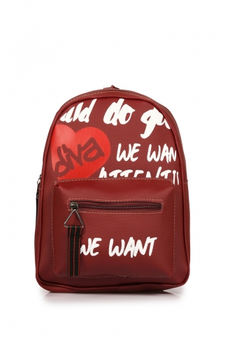 Claret red Back Pack 87Z-03