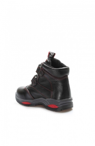 Genuine Leather Unisex Kids Classic Boots 006Sxca970 Black 006SXCA970.Siyah