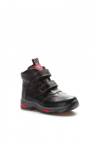 Genuine Leather Unisex Kids Classic Boots 006Sxca970 Black 006SXCA970.Siyah