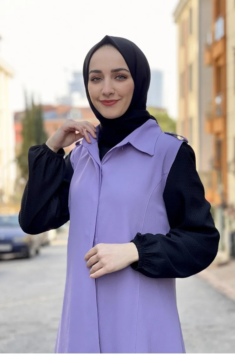 Dunkel-Lila Strickjacke 0202SGS.LLA
