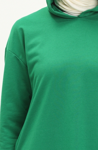 Hooded Sports Tunic 3007-25 Grass Green 3007-25