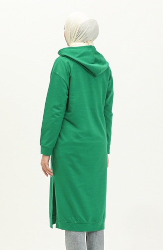 Hooded Sports Tunic 3007-25 Grass Green 3007-25