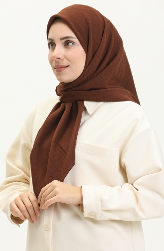 Bamboo Scarf M0077-14 Brown 0077-14