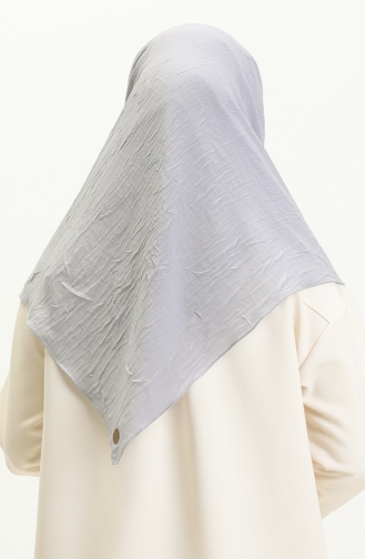 Bambu Eşarp M0077-15 Gümüş Gri