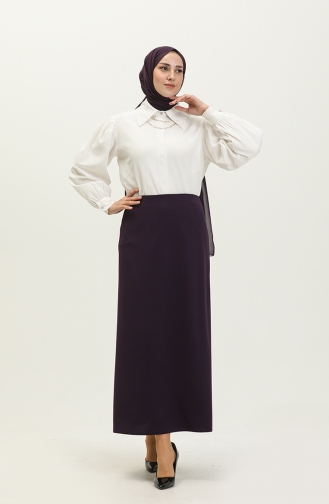 Pencil Skirt 4006-01 Plum 4006-01