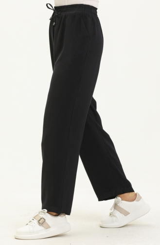 Wide Leg Pocket Pants 6106C-01 Navy Blue 6106C-01