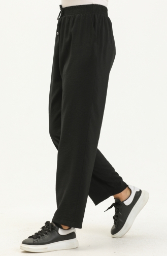 Wide Leg Pocket Pants 6106c-04 Black 6106C-04