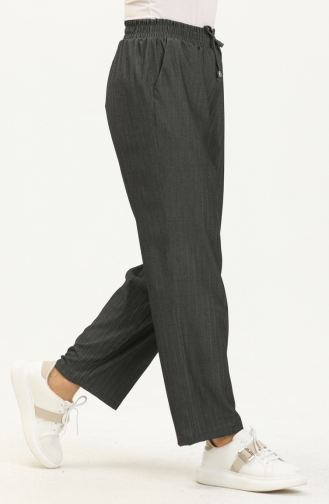 Hose mit weitem Bein und Taschen 6109A-03 Grau 6109A-03