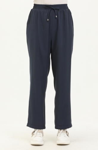 Hose mit weitem Bein und Taschen 6109A-04 Indigo 6109A-04