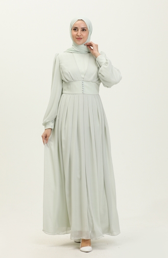 Chiffon Abendkleid 60282-03 Mint Grün 60282-03