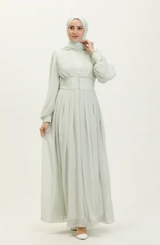 Chiffon Abendkleid 60282-03 Mint Grün 60282-03