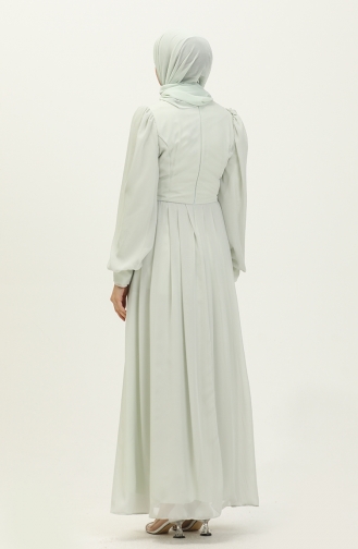 Chiffon Abendkleid 60282-03 Mint Grün 60282-03