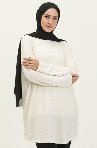 Bat Sleeve Tunic 1633-01 Ecru 1633-01