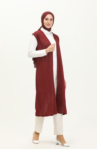 Basic Vest 1639-03 Claret Red 1639-03