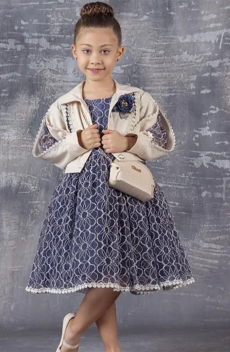 Dunkelblau Kinderbekleidung 2395BLR-01