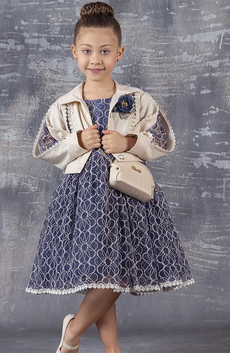 Dunkelblau Kinderbekleidung 2395BLR-01
