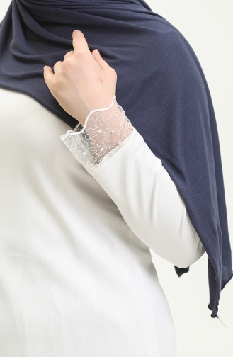 Dantel Detaylı Body Beyaz 8151